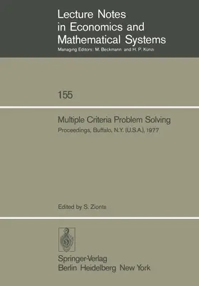 Zionts |  Multiple Criteria Problem Solving | Buch |  Sack Fachmedien