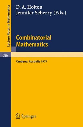 Seberry / Holton |  Combinatorial Mathematics | Buch |  Sack Fachmedien