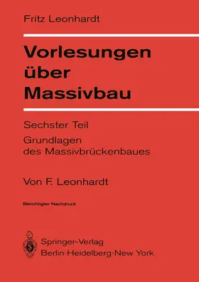 Leonhardt |  Vorlesungen über Massivbau | Buch |  Sack Fachmedien