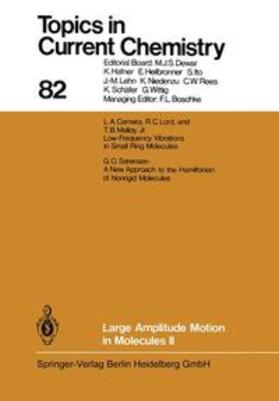 Houk / Hunter / Krische |  Large Amplitude Motion in Molecules II | Buch |  Sack Fachmedien