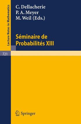 Dellacherie / Weil / Meyer |  Séminaire de Probabilités XIII | Buch |  Sack Fachmedien