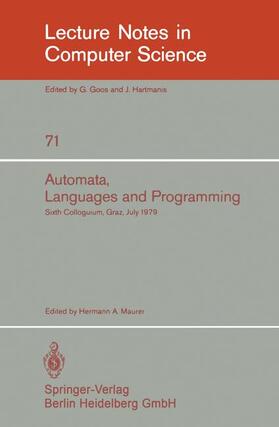 Maurer |  Automata, Languages, and Programming | Buch |  Sack Fachmedien