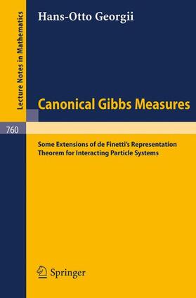 Georgii |  Canonical Gibbs Measures | Buch |  Sack Fachmedien