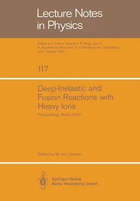 Oertzen |  Deep-Inelastic and Fusion Reactions with Heavy Ions | Buch |  Sack Fachmedien