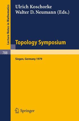 Neumann / Koschorke |  Topology Symposium Siegen 1979 | Buch |  Sack Fachmedien