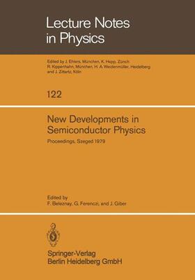 Beleznay / Giber / Ferenczi |  New Developments in Semiconductor Physics | Buch |  Sack Fachmedien