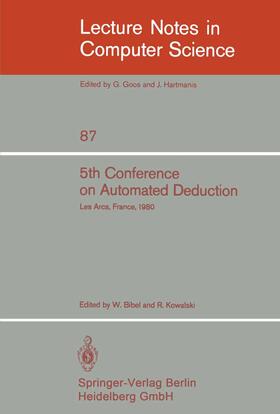 Kowalski / Bibel |  5th Conference on Automated Deduction | Buch |  Sack Fachmedien