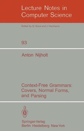 Nijholt |  Context-Free Grammars | Buch |  Sack Fachmedien