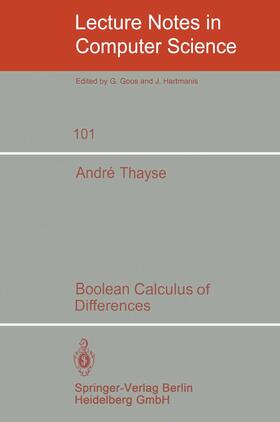 Thayse |  Boolean Calculus of Differences | Buch |  Sack Fachmedien