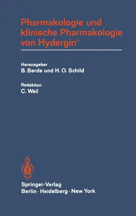 Berde / Schild |  Pharmakologie und klinische Pharmakologie von Hydergin® | Buch |  Sack Fachmedien