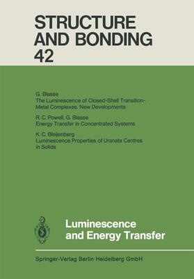 Duan / Gade / Parkin |  Luminescence and Energy Transfer | Buch |  Sack Fachmedien