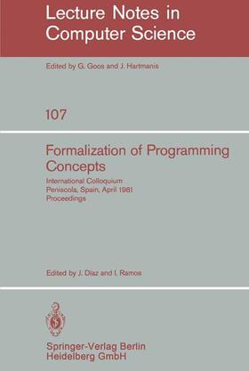Ramos / Diaz |  Formalization of Programming Concepts | Buch |  Sack Fachmedien