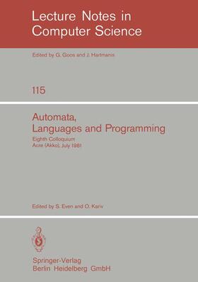 Kariv / Even |  Automata, Languages and Programming | Buch |  Sack Fachmedien