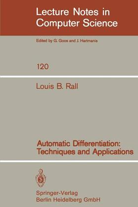 Rall |  Automatic Differentiation | Buch |  Sack Fachmedien