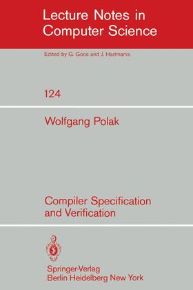 Polak |  Compiler Specification and Verification | Buch |  Sack Fachmedien