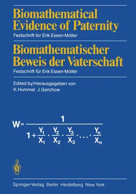 Gerchow / Hummel |  Biomathematical Evidence of Paternity / Biomathematischer Beweis der Vaterschaft | Buch |  Sack Fachmedien