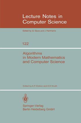 Knuth / Ershov |  Algorithms in Modern Mathematics and Computer Science | Buch |  Sack Fachmedien