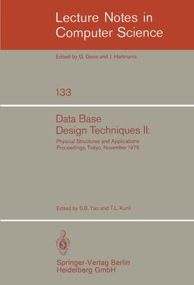 Kunii / Yao |  Data Base Design Techniques II | Buch |  Sack Fachmedien