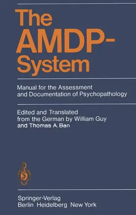  The AMDP-System | Buch |  Sack Fachmedien