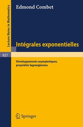 Combet |  Integrales Exponentielles | Buch |  Sack Fachmedien