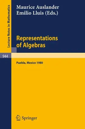 Auslander / Lluis |  Representations of Algebras | Buch |  Sack Fachmedien