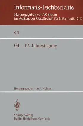 Nehmer |  GI-12. Jahrestagung | Buch |  Sack Fachmedien