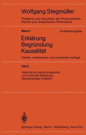  Historische, psychologische und rationale Erklärung Verstehendes Erklären | Buch |  Sack Fachmedien