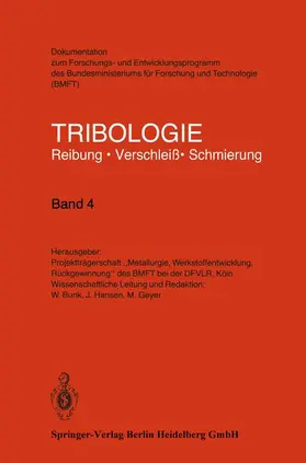  Tribologie | Buch |  Sack Fachmedien