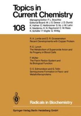 Houk / Hunter / Krische |  Radicals in Biochemistry | Buch |  Sack Fachmedien