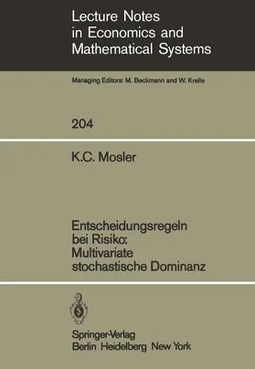 Mosler |  Entscheidungsregeln bei Risiko Multivariate stochastische Dominanz | Buch |  Sack Fachmedien