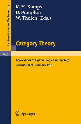Kamps / Tholen / Pumplün |  Category Theory | Buch |  Sack Fachmedien