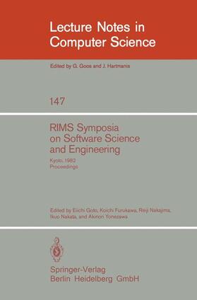Goto / Furukawa / Yonezawa |  RIMS Symposium on Software Science and Engineering | Buch |  Sack Fachmedien