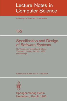 Neuhold / Knuth |  Specification and Design of Software Systems | Buch |  Sack Fachmedien