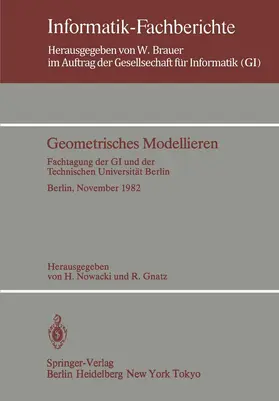 Gnatz / Nowacki | Geometrisches Modellieren | Buch | 978-3-540-12308-8 | sack.de