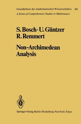 Bosch / Remmert / Güntzer |  Non-Archimedean Analysis | Buch |  Sack Fachmedien