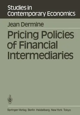 Dermine |  Pricing Policies of Financial Intermediaries | Buch |  Sack Fachmedien