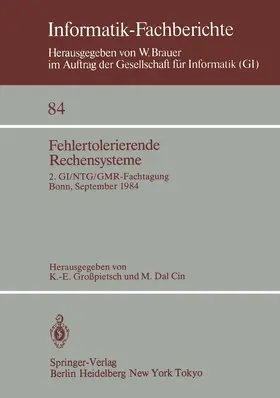 Dal Cin / Grosspietsch |  Fehlertolerierende Rechensysteme | Buch |  Sack Fachmedien