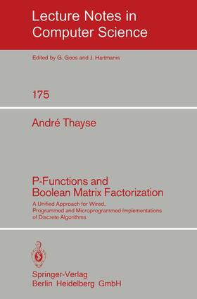 Thayse |  P-Functions and Boolean Matrix Factorization | Buch |  Sack Fachmedien