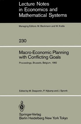 Despontin / Spronk / Nijkamp |  Macro-Economic Planning with Conflicting Goals | Buch |  Sack Fachmedien