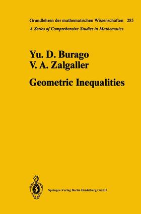 Burago / Zalgaller |  Geometric Inequalities | Buch |  Sack Fachmedien