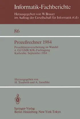 Jaeschke / Trauboth |  Prozeßrechner 1984 | Buch |  Sack Fachmedien