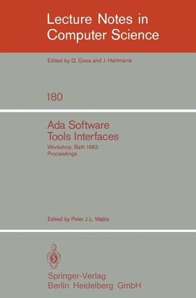 Wallis |  Ada Software Tools Interfaces | Buch |  Sack Fachmedien