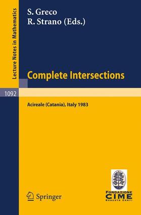 Strano / Greco |  Complete Intersections | Buch |  Sack Fachmedien