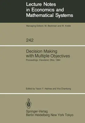 Chankong / Haimes |  Decision Making with Multiple Objectives | Buch |  Sack Fachmedien