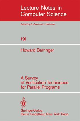 Barringer |  A Survey of Verification Techniques for Parallel Programs | Buch |  Sack Fachmedien