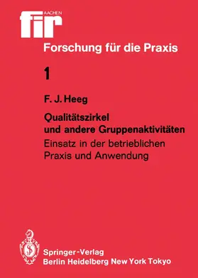 Heeg |  Qualitätszirkel und andere Gruppenaktivitäten | Buch |  Sack Fachmedien