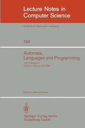 Brauer |  Automata, Languages and Programming | Buch |  Sack Fachmedien