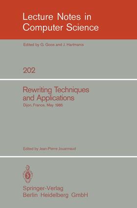 Jouannaud |  Rewriting Techniques and Applications | Buch |  Sack Fachmedien