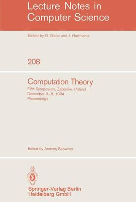 Skowron |  Computation Theory | Buch |  Sack Fachmedien
