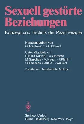 Schmidt / Arentewicz |  Sexuell gestörte Beziehungen | Buch |  Sack Fachmedien